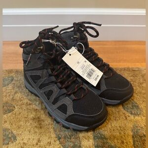 Cat & Jack Boys Patsy Outdoo Hiking Tie Boots Size 13 Solid Black New With Tags
